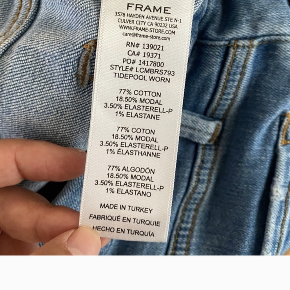 Frame Le Crop Mini Boot Jeans in Tidepool - Picture 3 of 9